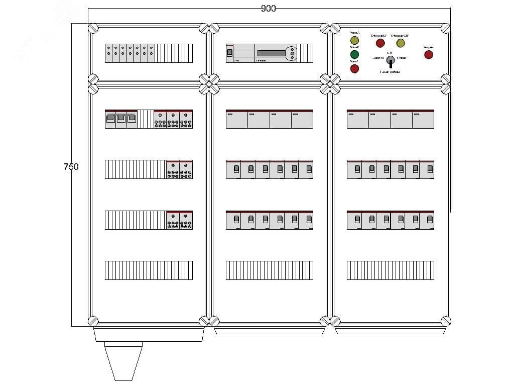 Щит управления электрообогревом HS 24x2700 D850 (в комплекте с терморегулятором)