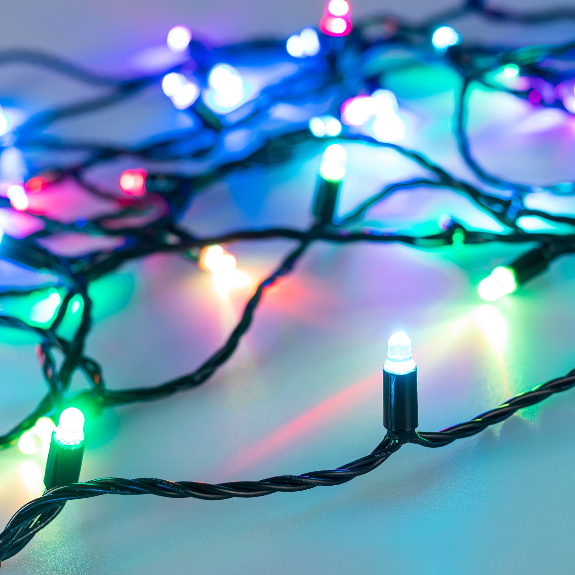 Гирлянда светодиодная декоративная ARD-STRING-CLASSIC-15000-BLACK-100LED-LIVE RGB-SPI 12V, 53W ARDCL, IP65