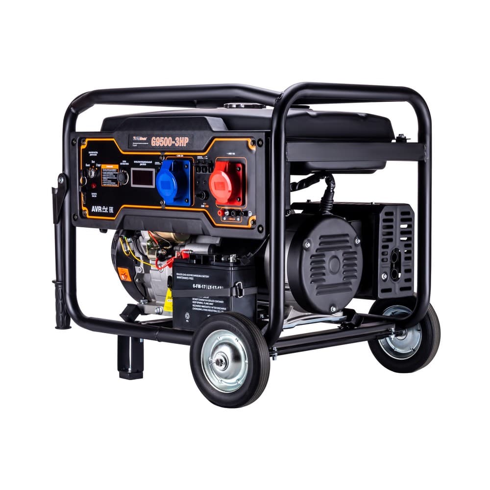 Генератор бензиновый G9500-3 HP 8,0 кВт 220V/380V