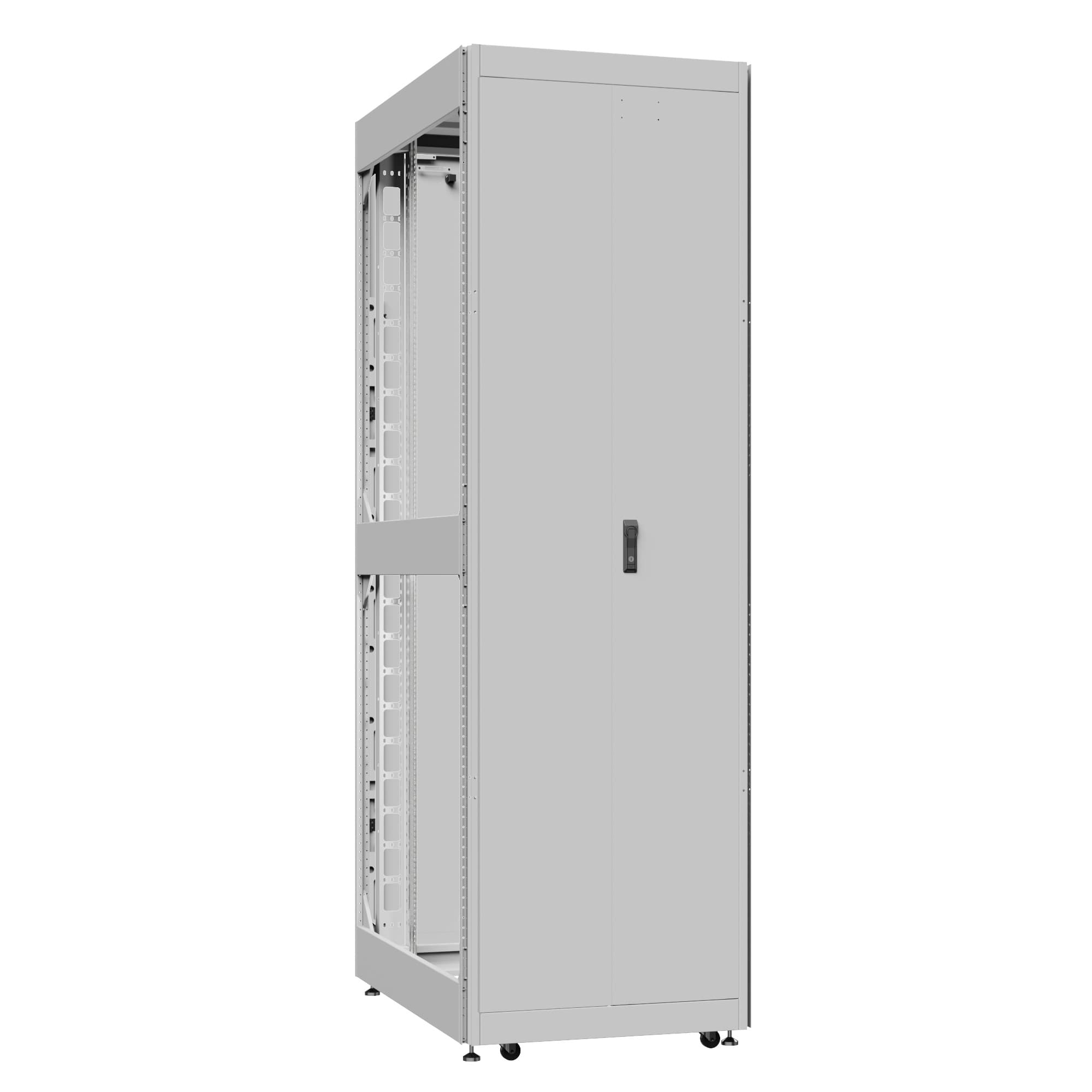 Шкаф серверный 52U 800х1200 передняя дверь: одностворчатая перфорированная IP20. задняя дверь: одностворчатая перфорированная IP20. боковые панели: без. цвет: серый RAL7035 