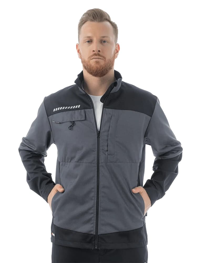 Куртка Brodeks KS234, серый/черный (M)
