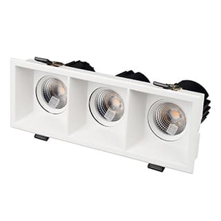 Светильник MS-FLOW-BUILT-S230x85-3x6W Day4000, WH, 15 deg, 230V, IP20, металл, 5 лет