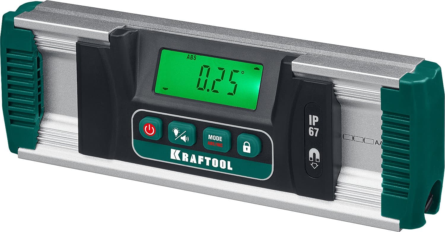 Уровень-уклономер электронный, 0-360°, Точность 0,05°, HOLD, Подсветка экрана, IP67, EXTREM