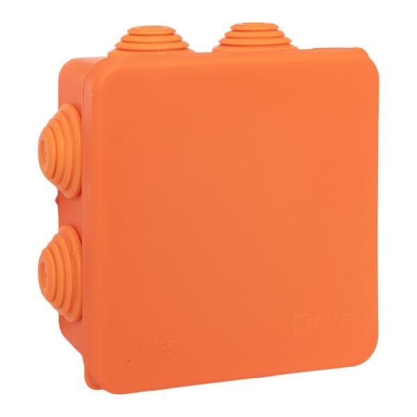 Коробка огнестойкая E45 85х85х40мм с клеммниками 5 полюсов 0,5-10мм2 IP55 HF EKF
