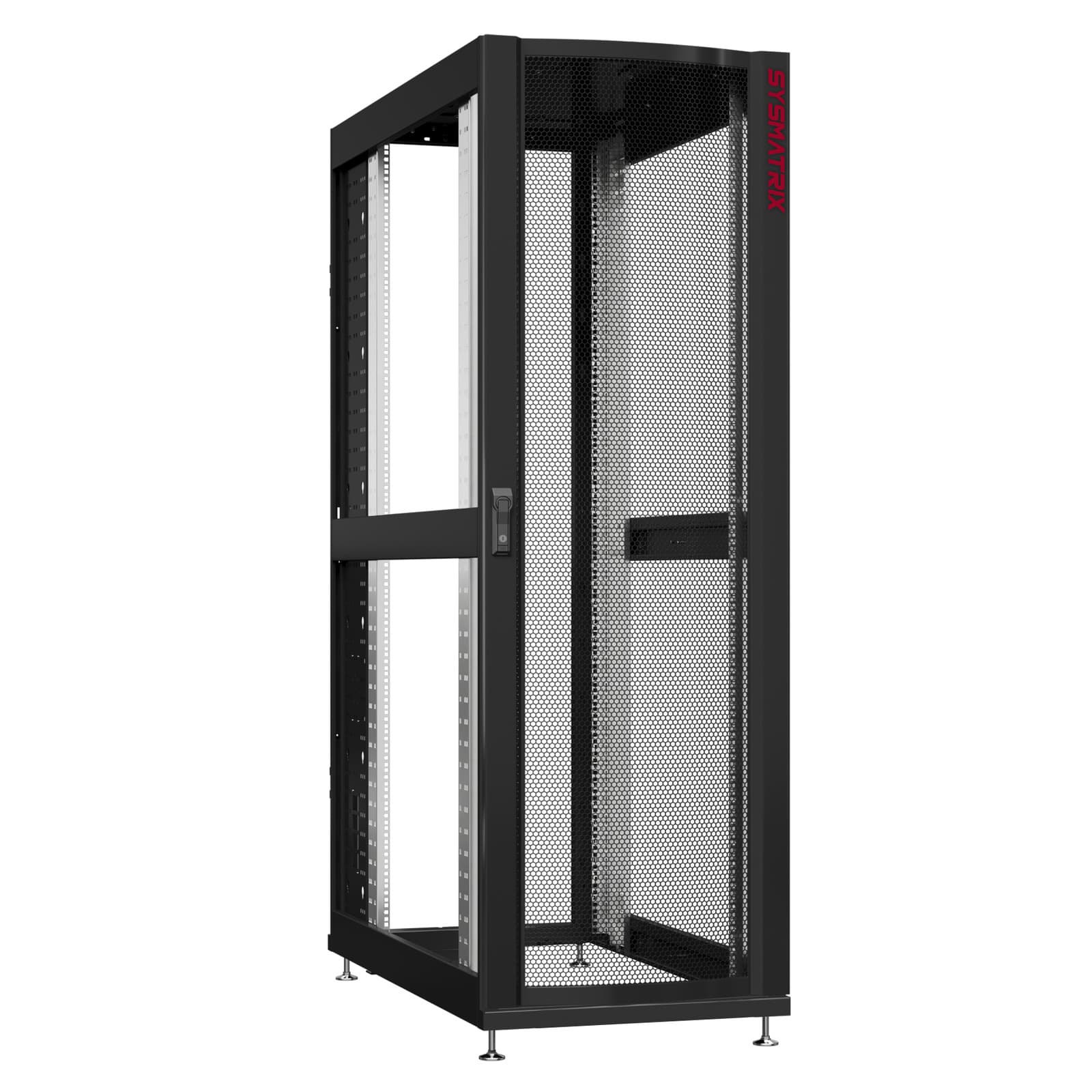 Шкаф серверный 48U 600х1070 передняя дверь: одностворчатая перфорированная IP20. задняя дверь: без. боковые панели: без. цвет: черный RAL9005