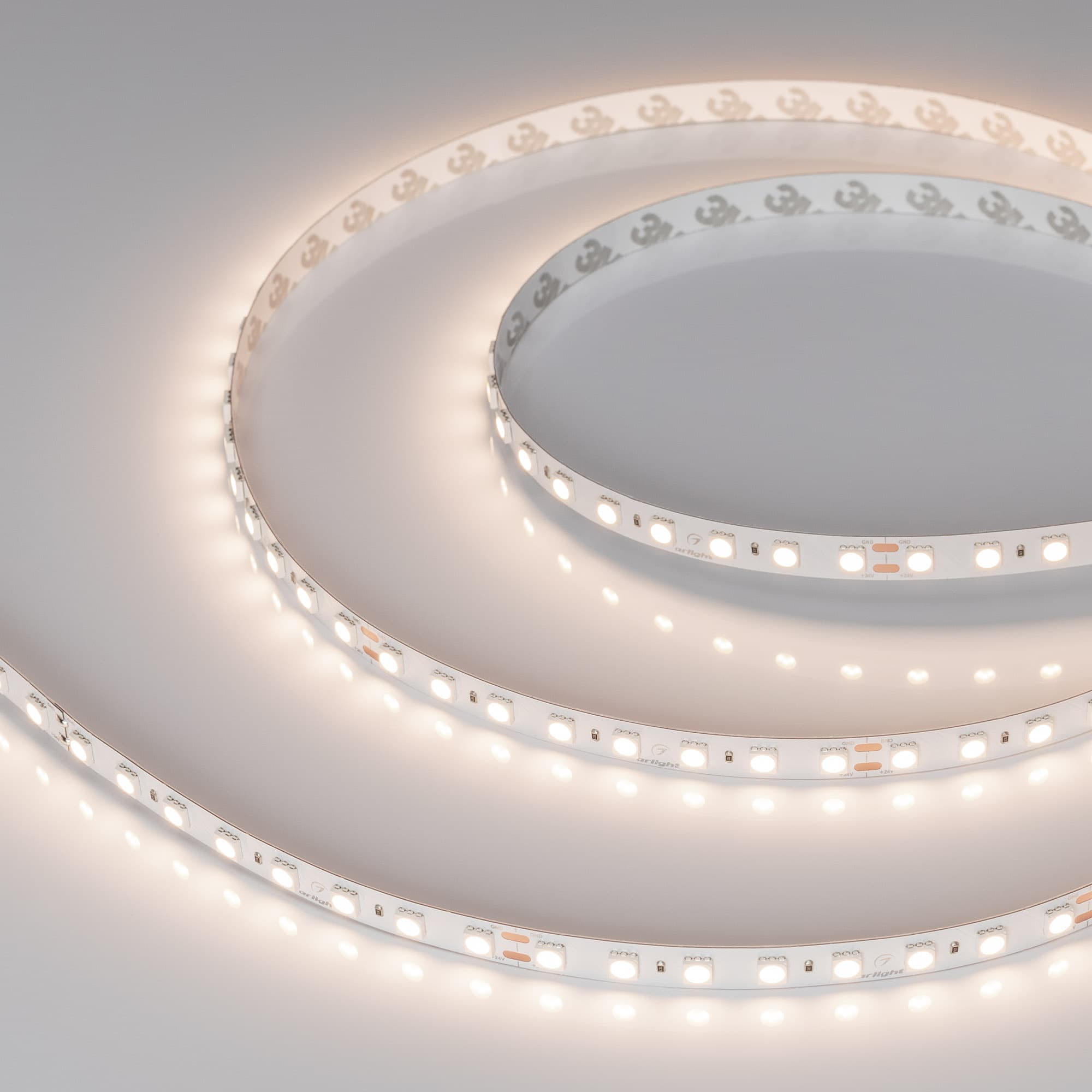 Лента светодиодная 11 Вт/м 24В IP20 3500K 80LED/м UL-B80-10mm SMD 5060 5 м