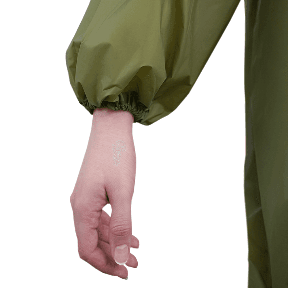 Дождевик HOODY EVA, зеленый, с чехлом, 100 мк