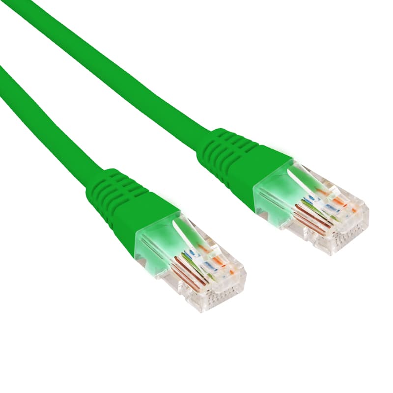 Патч-корд U/UTP CAT 6, RJ45-RJ45, 26AWG, LSZH, зеленый, 3м,