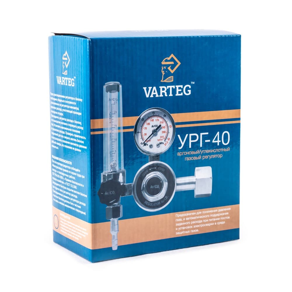 Регулятор расхода газа УРГ-40 аргоновый/углекислотный