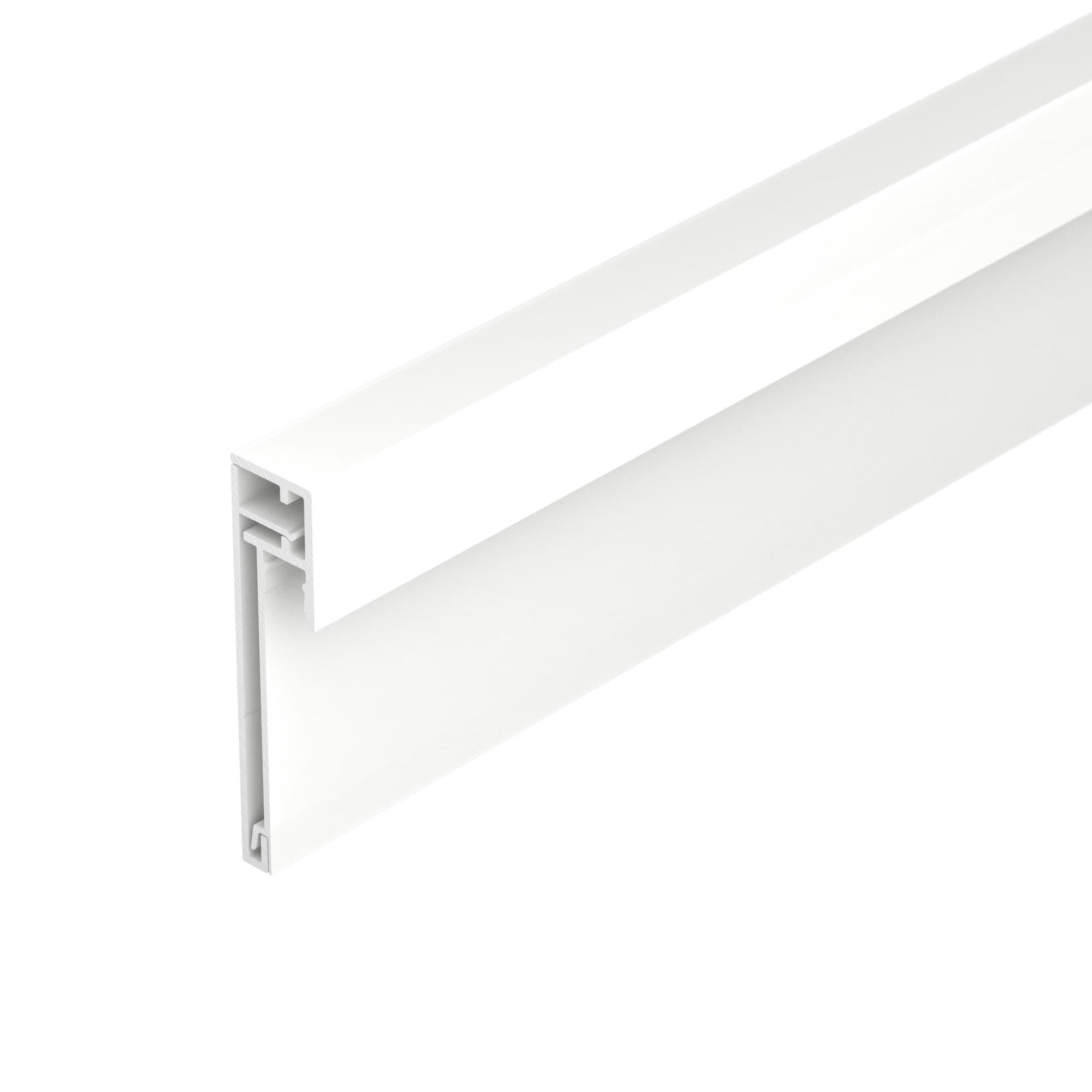 Профиль PLINTUS-H54B-2000 WHITE (Алюминий)