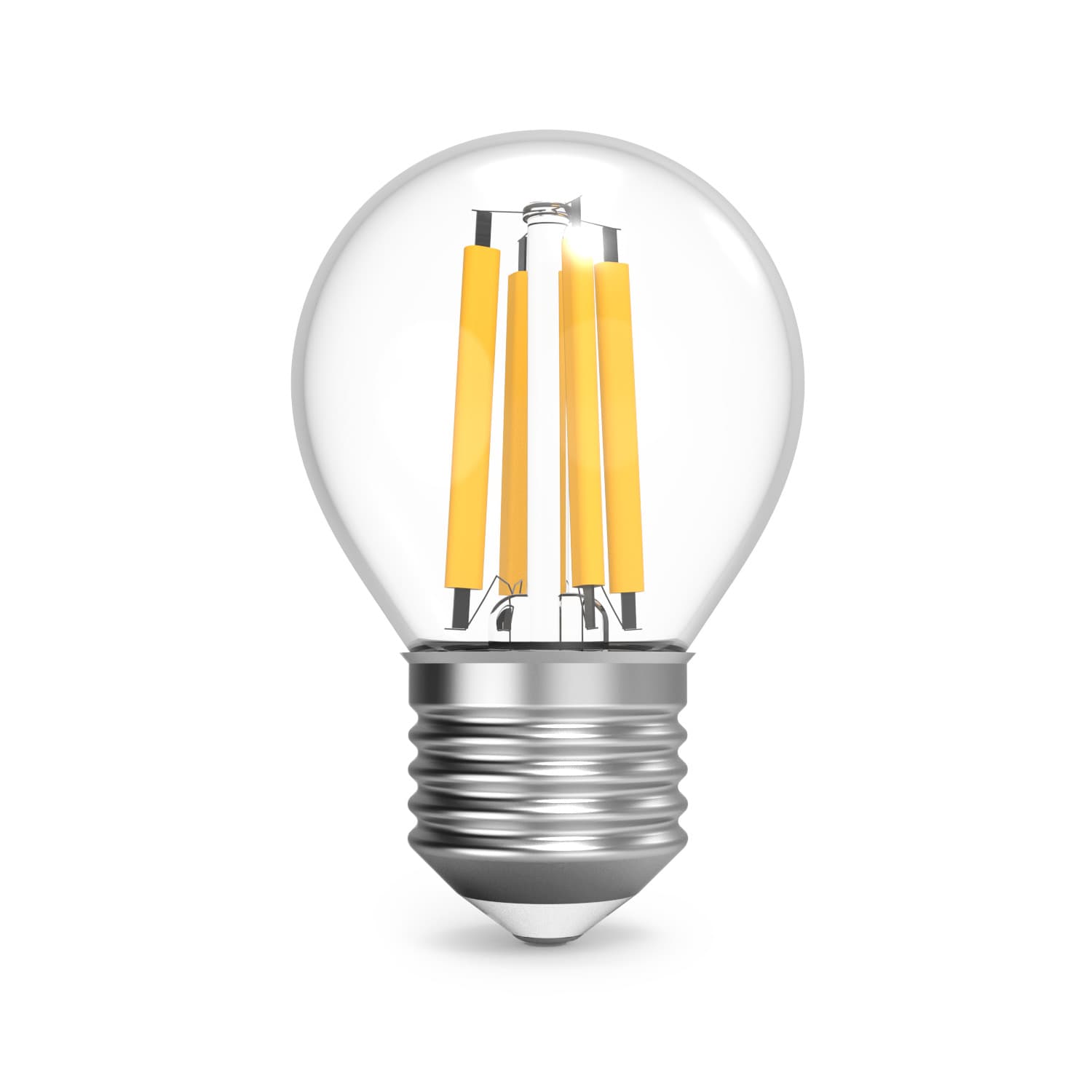 Лампа светодиодная филаментная LED 13 Вт 1100 лм 2700К шар P45 теплый E27 AC 220В прозрачная колба Black Filament