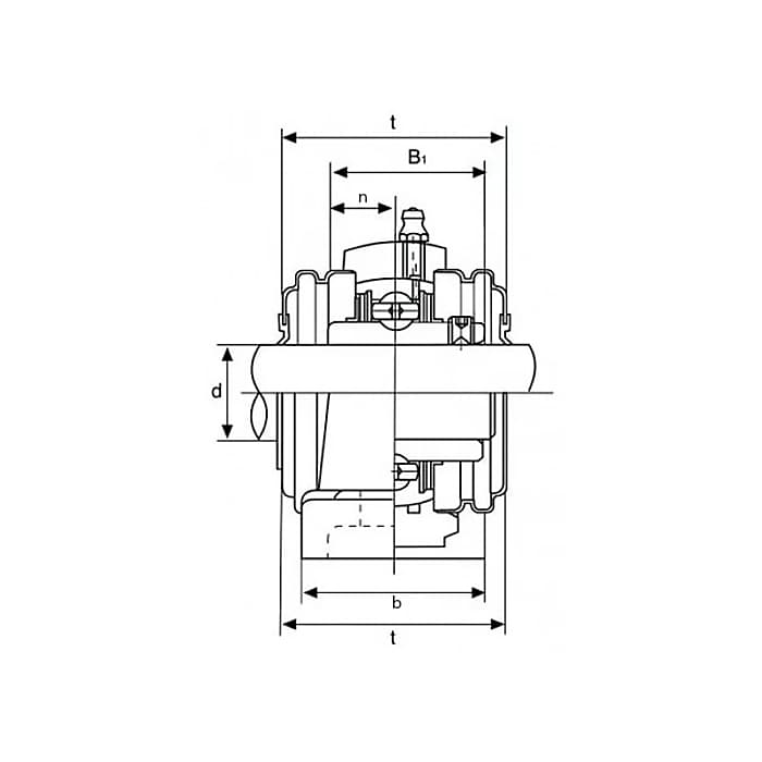 Подшипниковый узел UCP207 ISKRA
