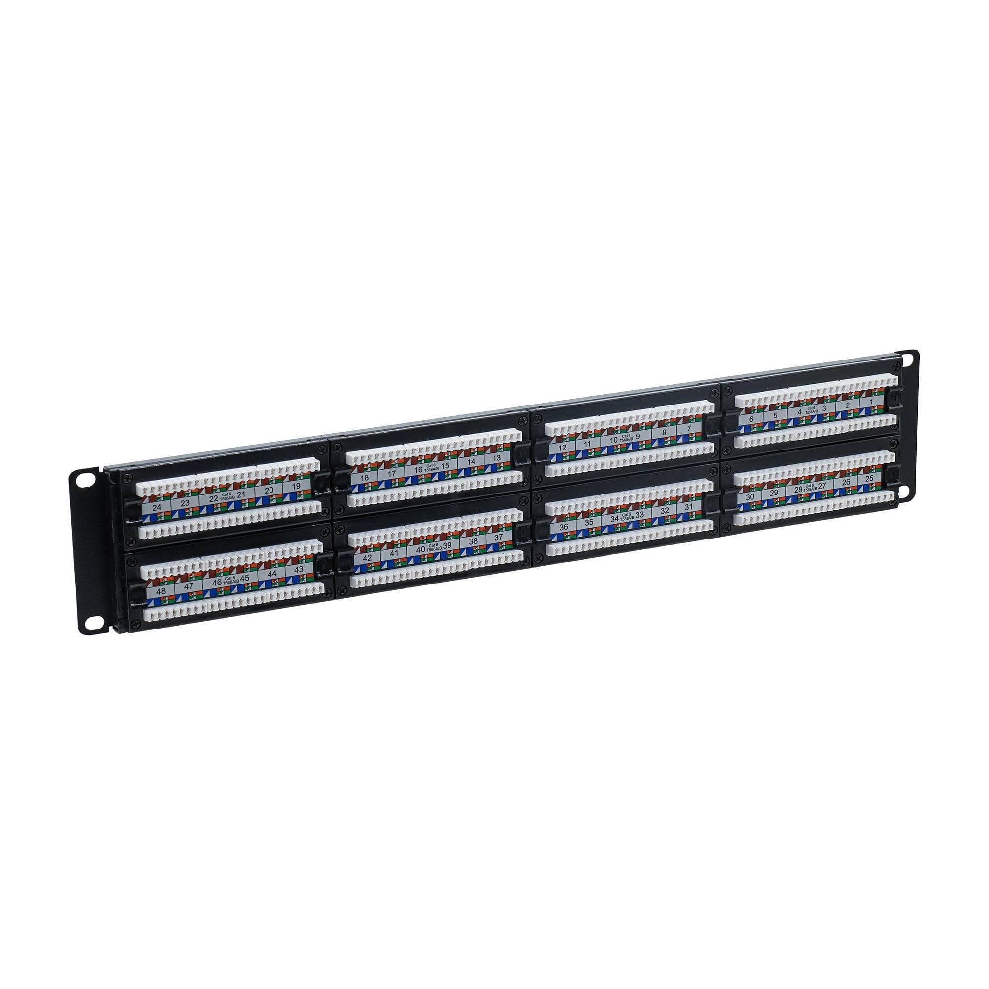 Патч-панель 192UCAT6 48 портов RJ45 неэкранированная