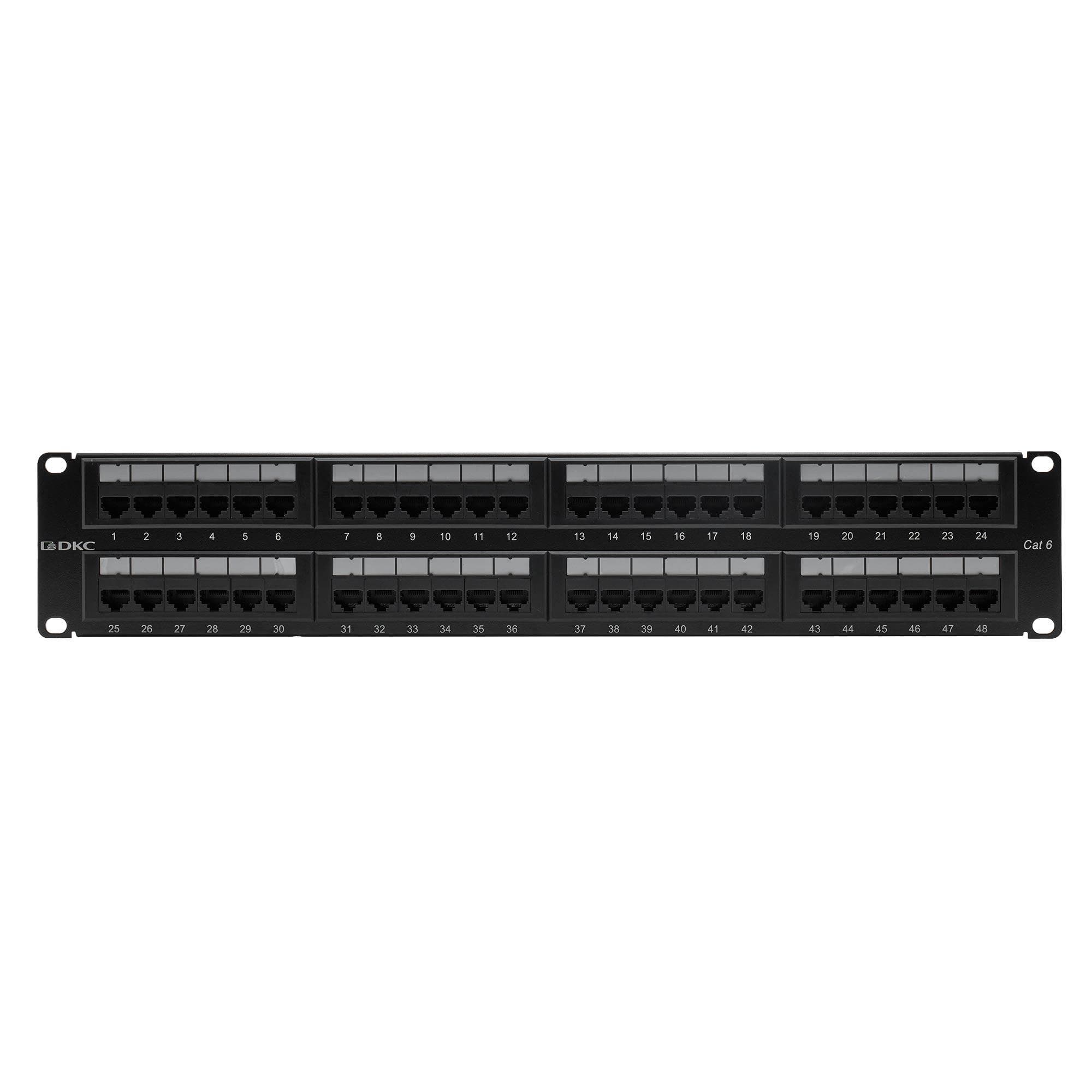 Патч-панель 192UCAT6 48 портов RJ45 неэкранированная