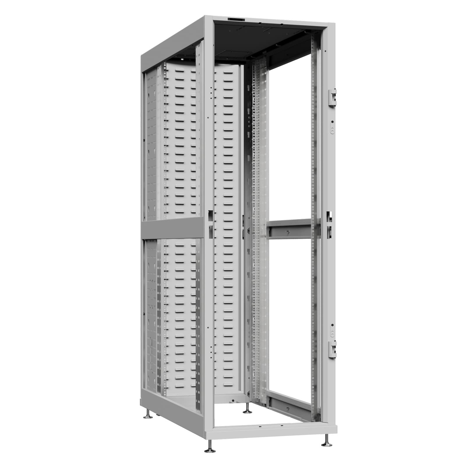 Шкаф серверный 48U 800х1200 передняя дверь: без. задняя дверь: протект IP41. боковые панели: без. цвет: серый RAL7035 