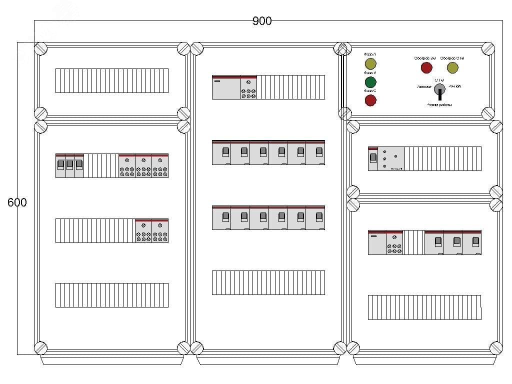 Щит управления электрообогревом DEVIBOX HR 15x1700 D316 (в комплекте с терморегулятором и датчиком температуры)
