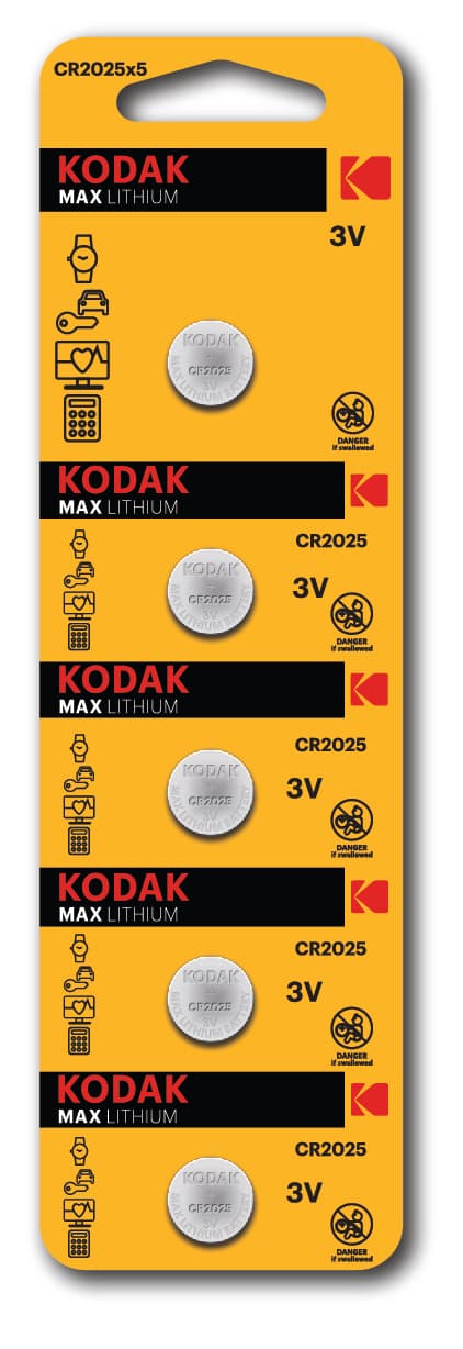 Батарейка CR2025-5BL MAX Lithium (60/360/69120)