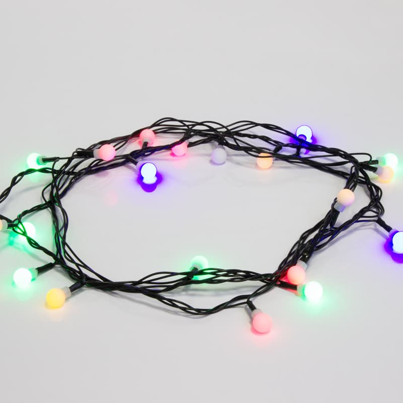 Гирлянда светодиодная Шарики 20 LED мультиколор 2,8 м