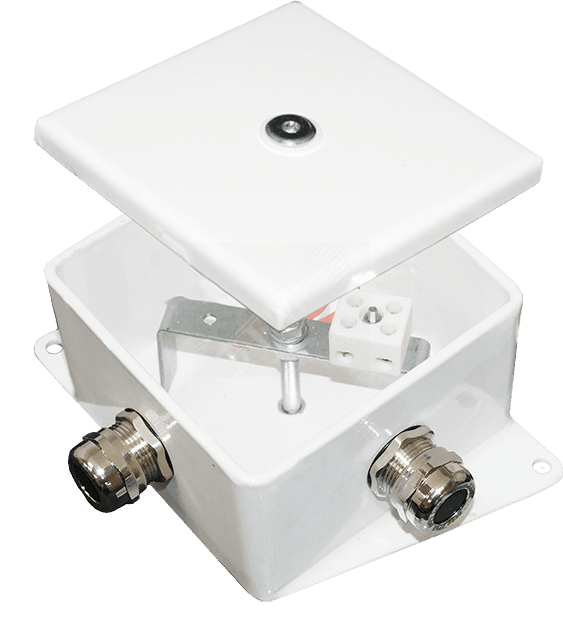 Коробка монтажная огнестойкая КМ-О (2к*60)-IP66-100х100 два ввода AB