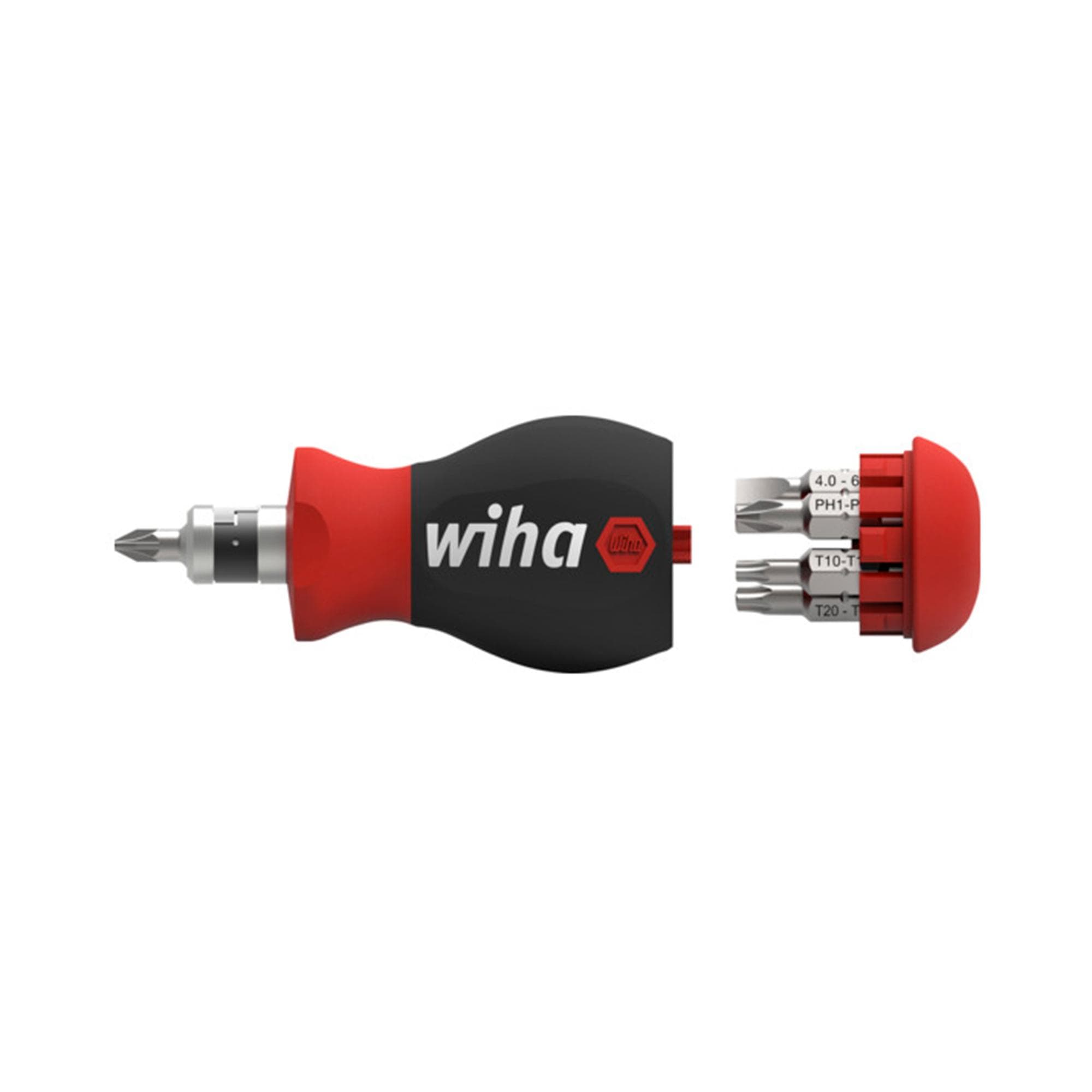 Отвертка с насадками Stubby SL/PH/PZ/TORX/HEX 57мм 7шт Doppelbit 3802-01