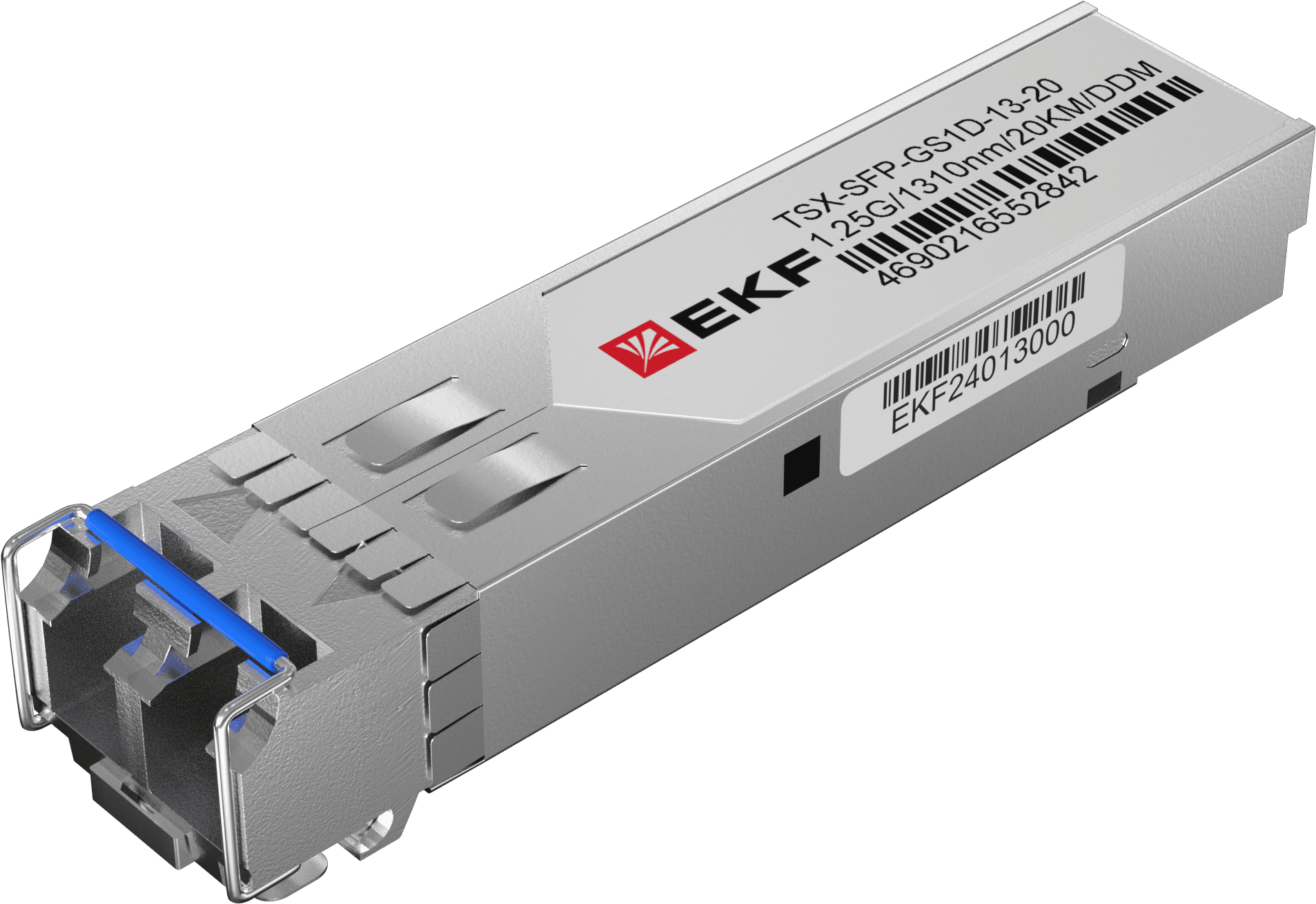 Модуль, оптический трансивер SFP 1,25 Гбит одинарное одномодовое оптоволокно передача 1310нм дальность 20км TSX