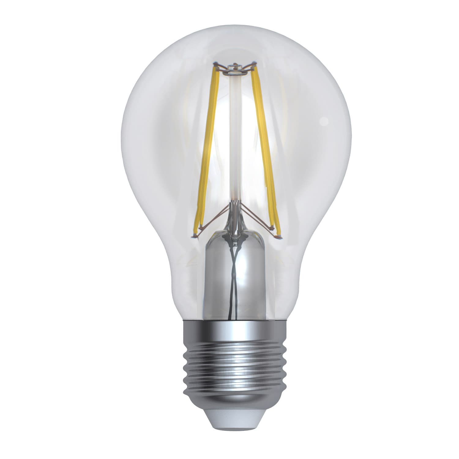 Лампа светодиодная диммируемая LED-A60-12W/3000K/E27/CL/DIM GLA01TR форма А, прозрачная Air теплый (3000K) картон
