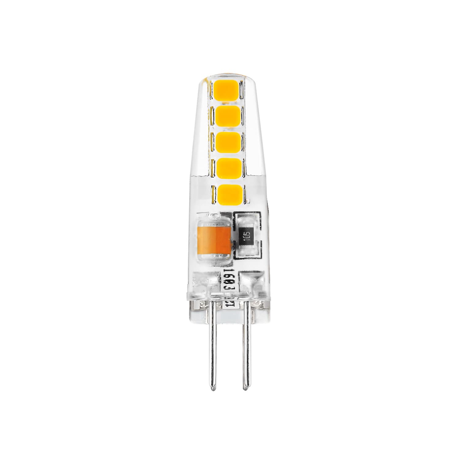 Лампа светодиодная LED 2 Вт 180 лм 3000К капсула теплый G4 AC 220В силиконовая Basic