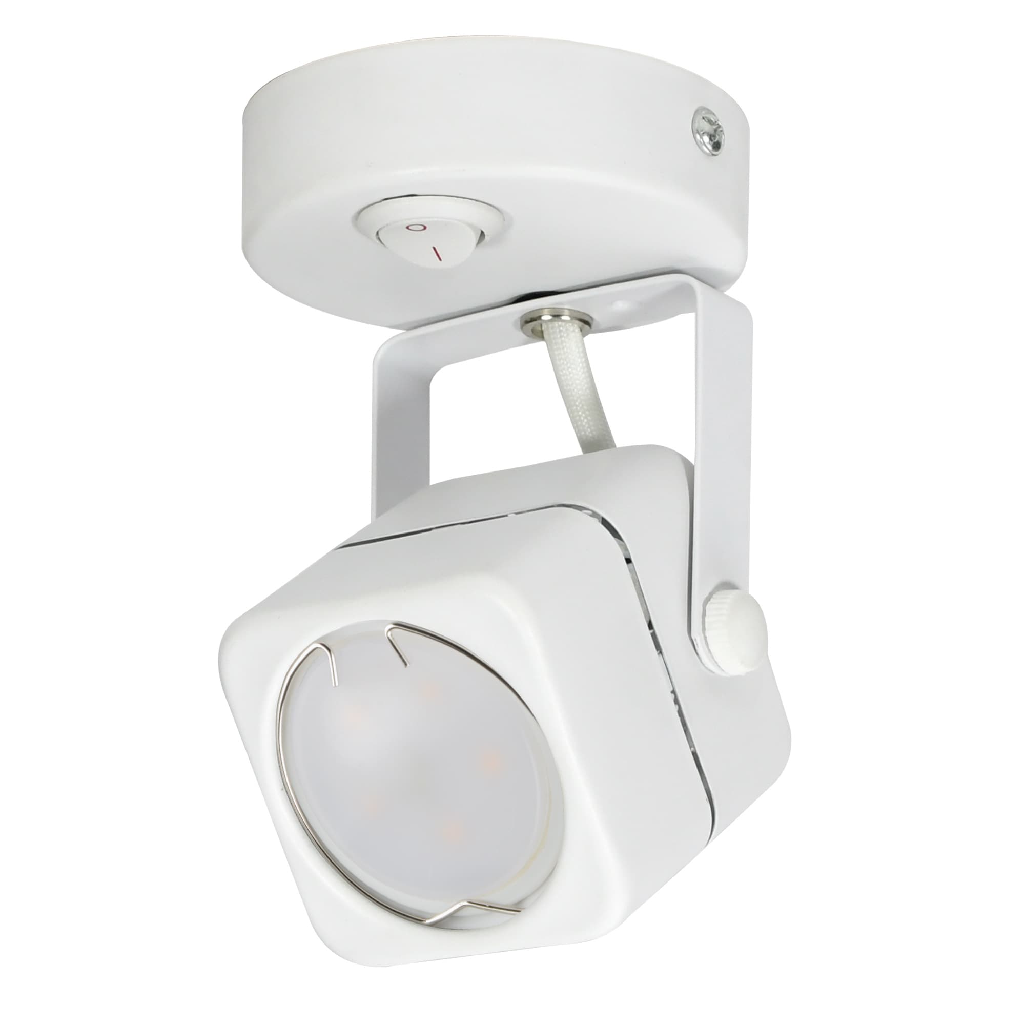 Светильник DLC-S613 GU10/B WHITE декоративный накладной Sotto Без лампы цоколь GU10 Выкл на корпусе металл белый Fametto