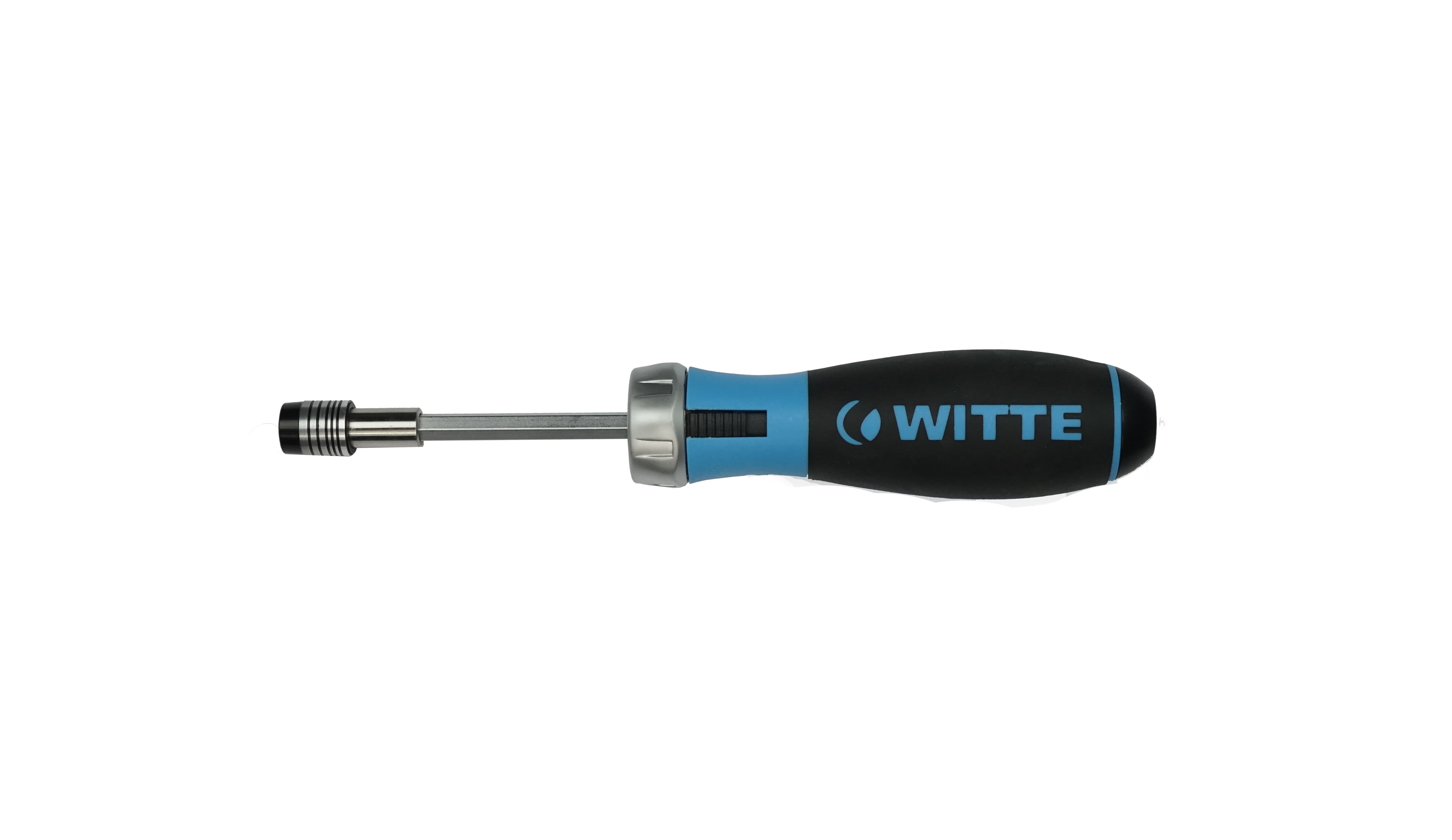 Отвертка реверсивная BITDRIVE Ratchet с трещоткой и набором бит в рукоятке (PH1-3/PZ1-3X25 мм)