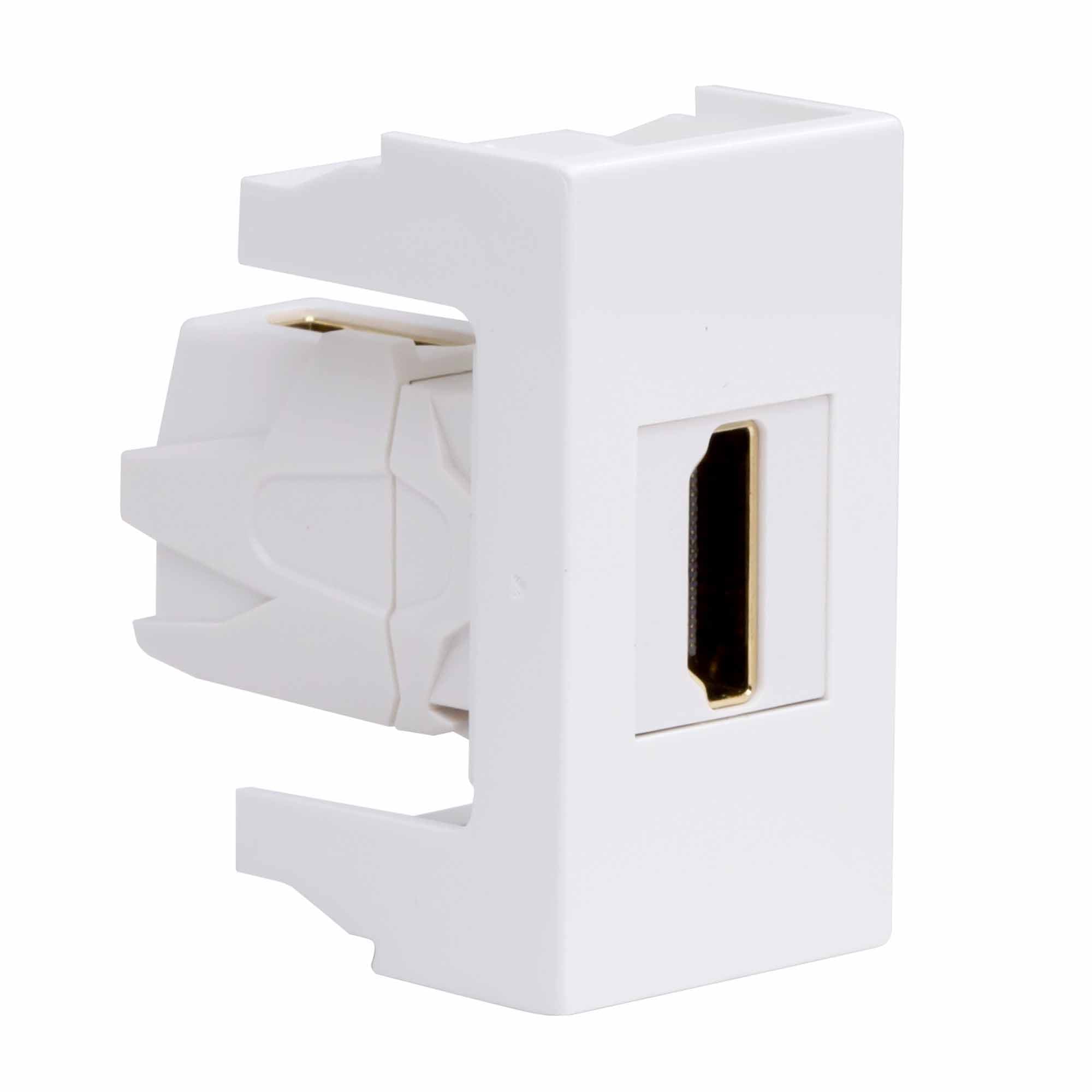 HDMI розетка, ЭУИ Вива (Viva), белая, 1 мод.