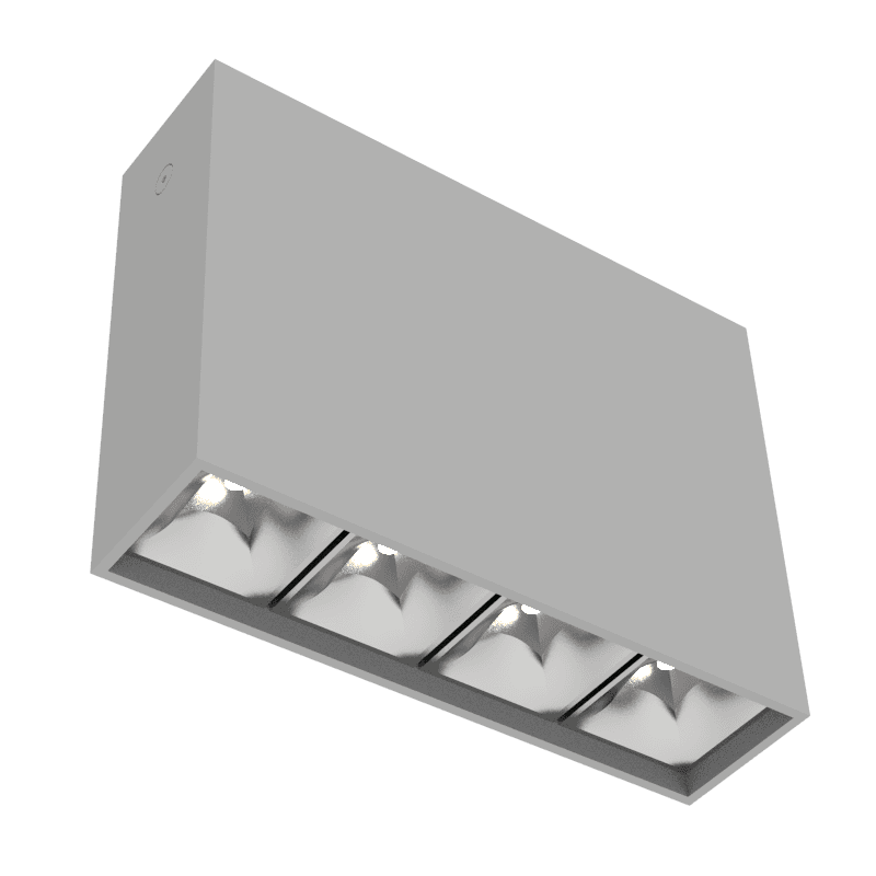 Светильник светодиодный ДПО-10Вт 3000К DL-Box Reflect Multi DALI 35x75 град серый