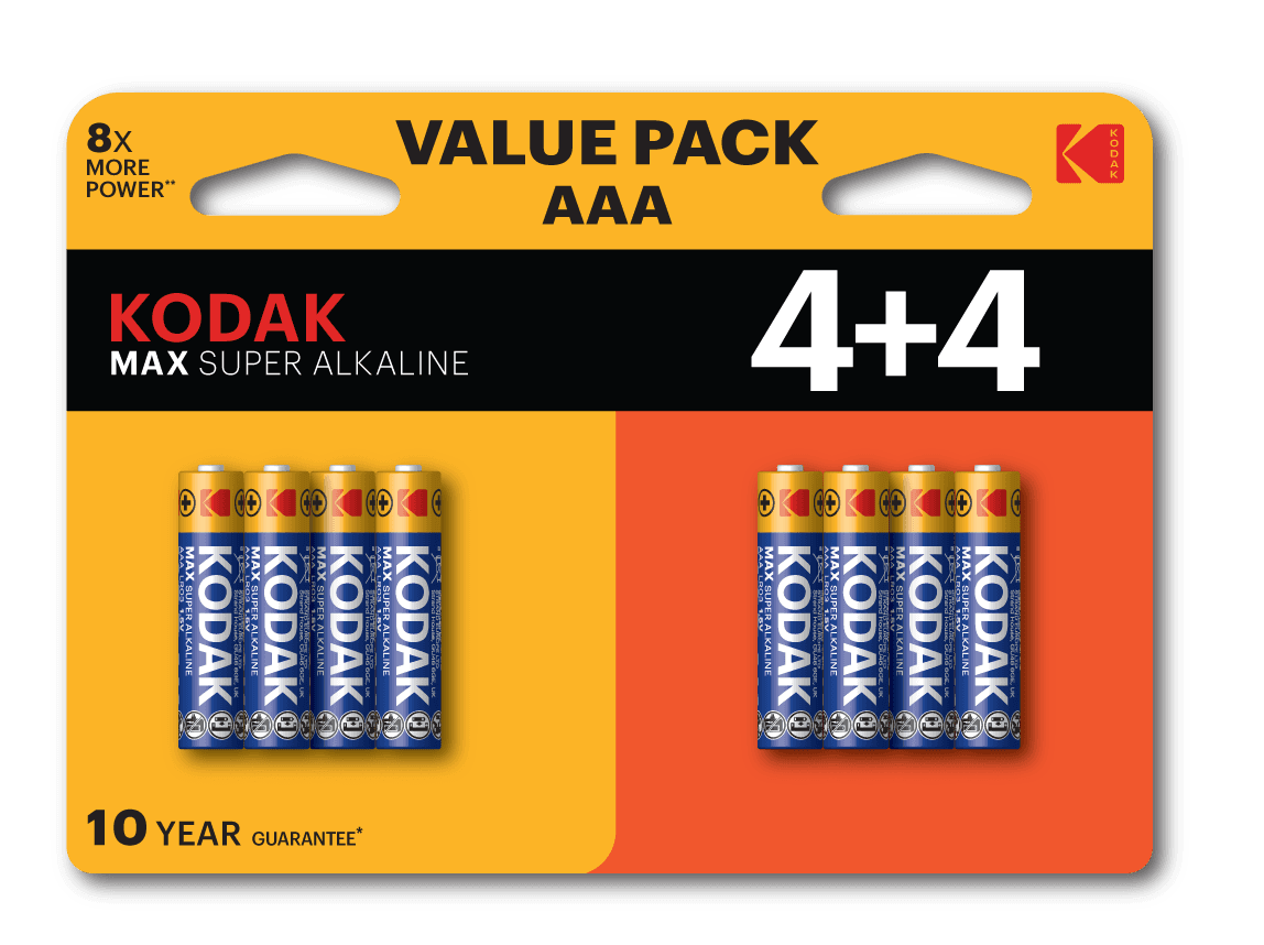 Батарейка LR03 4+4BL MAX SUPER Alkaline AAA