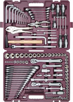 Набор инструмента универсальный 1/4'', 3/8'' и 1/2''DR, 142 предмета