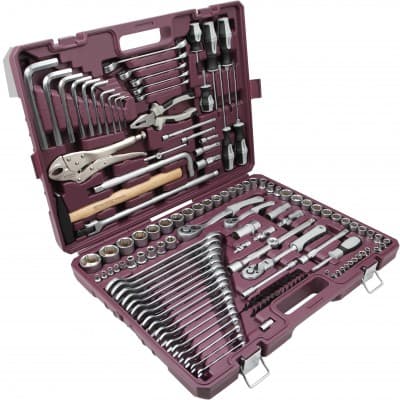 Набор инструмента универсальный 1/4'', 3/8'' и 1/2''DR, 142 предмета