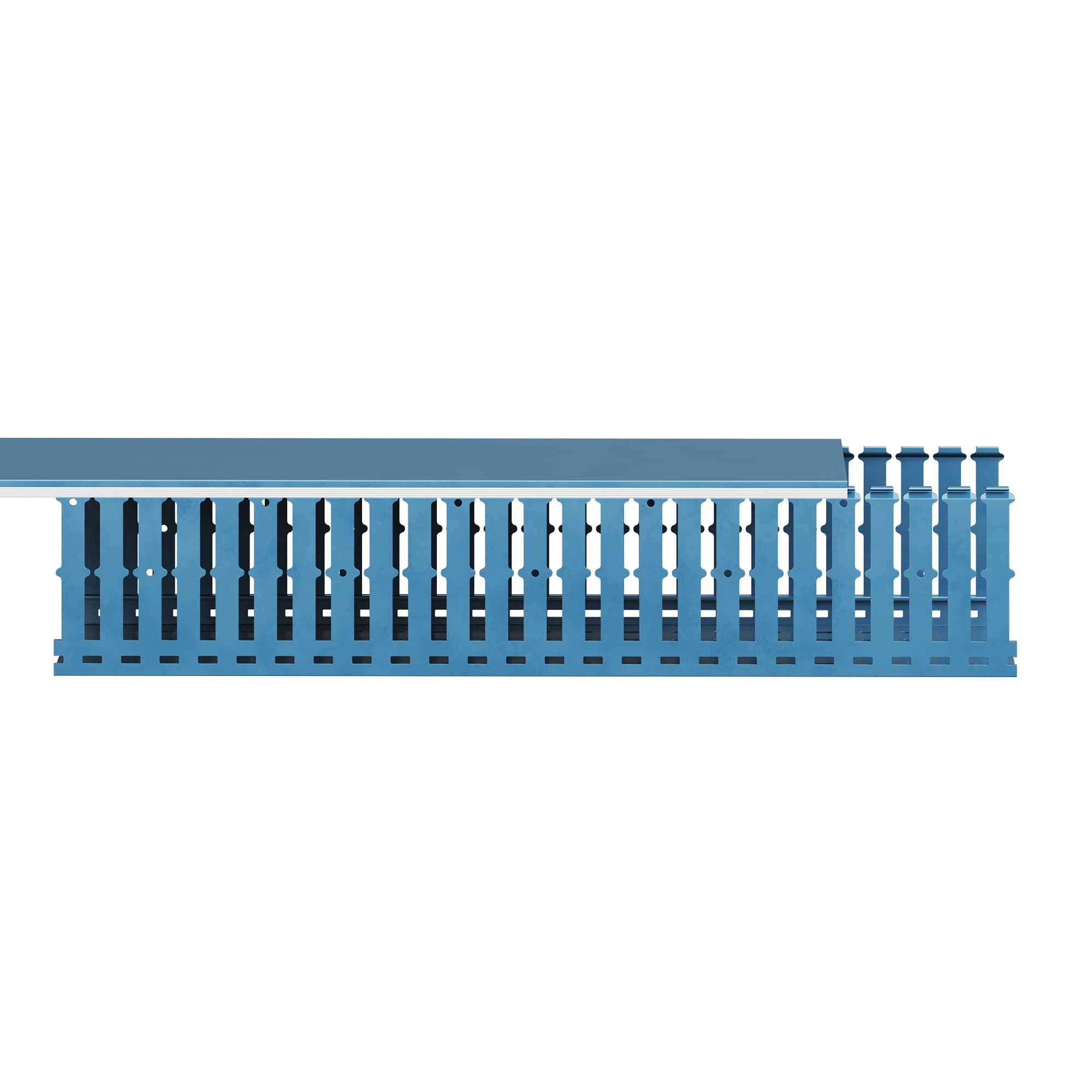 Короб перфорированный синий RL12 150х10