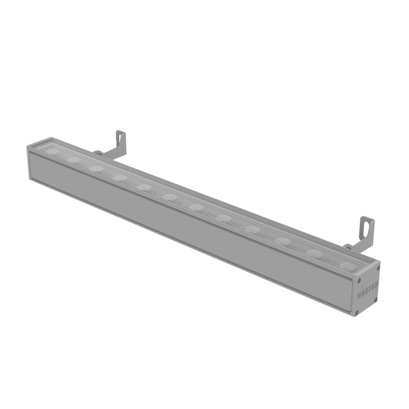 Светильник светодиодный архитектурный Regula 2.0 FullColor 600 24 Вт DMX RGBW 20x45град сборка в линию RAL7045 серый