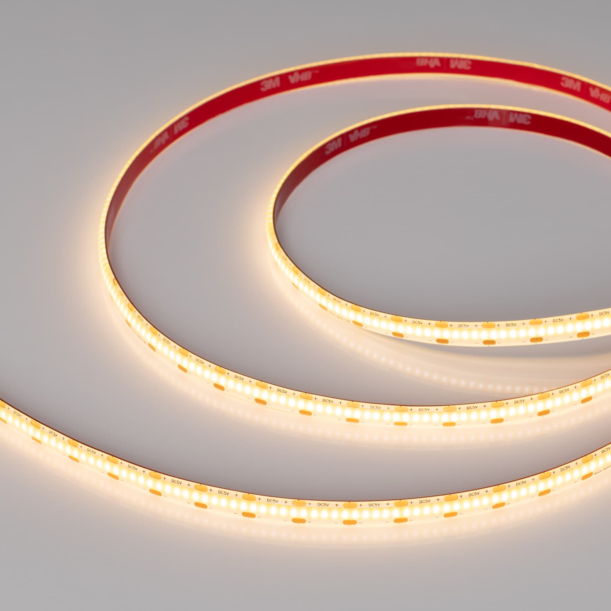 Лента светодиодная 5Вт/м 5В 2700K IP65 360LED/м COB-SE-X360-8mm CSP 5 м