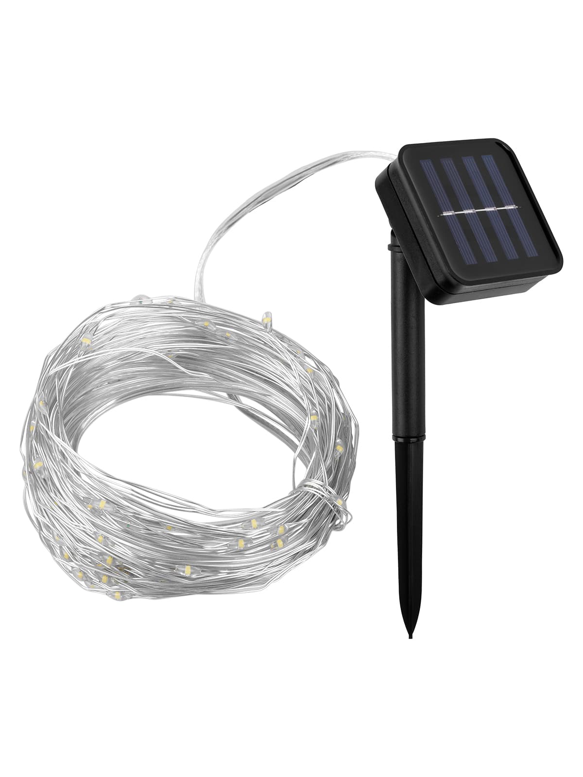 Гирлянда на солнечной батарее Роса, 10 м, 100 LED, теплый белый, IP54