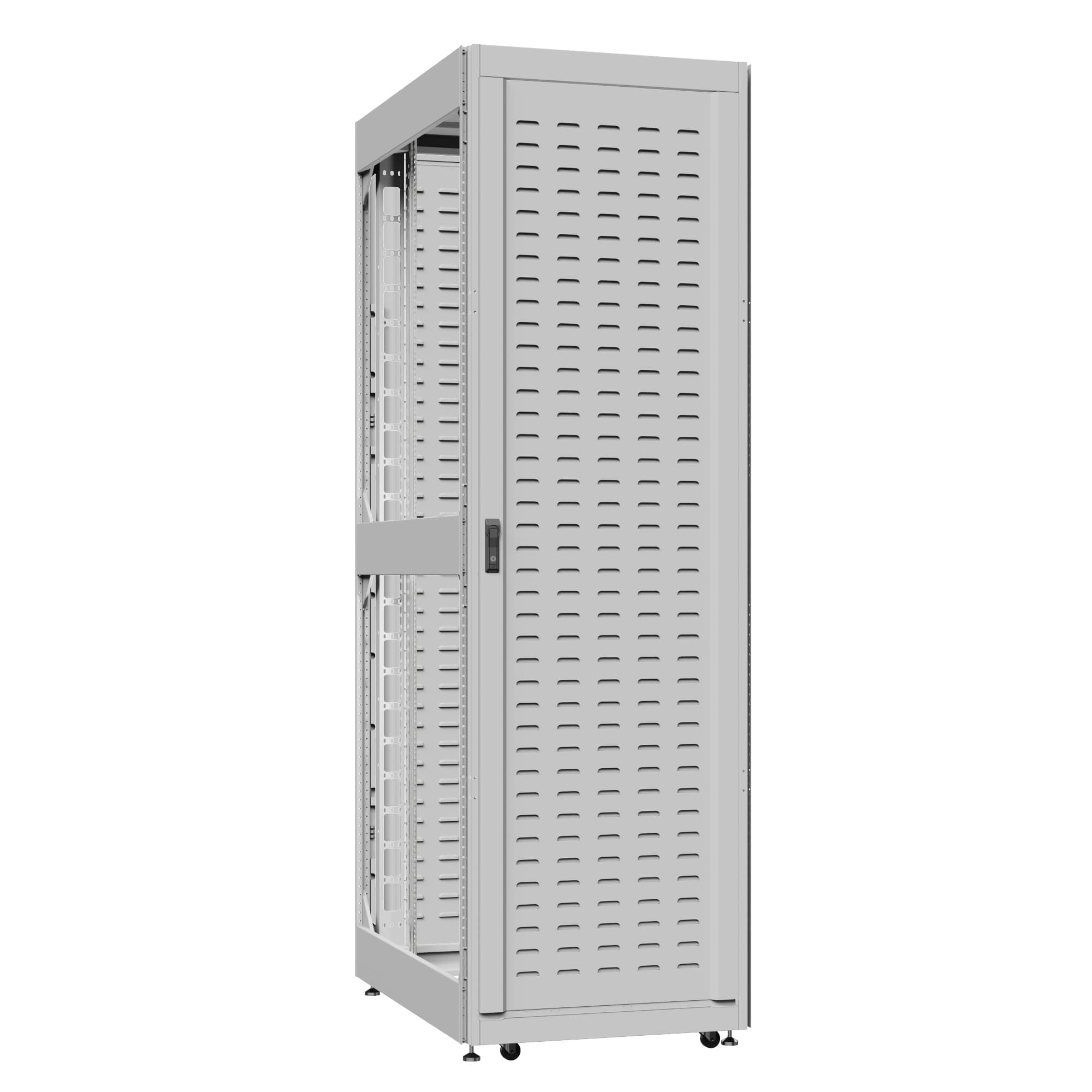 Шкаф серверный 42U 800х1200 передняя дверь: протект IP41. задняя дверь: протект IP41. боковые панели: без. цвет: серый RAL7035 