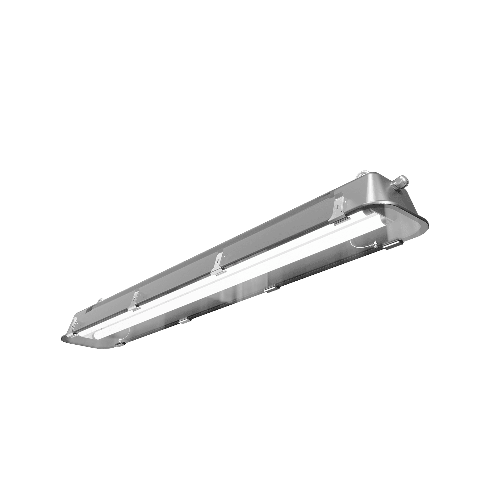 Светильник ламповый люминесцентый промышленный нержавейка управляемый ЛСП67-2х28-041 Linkor RA