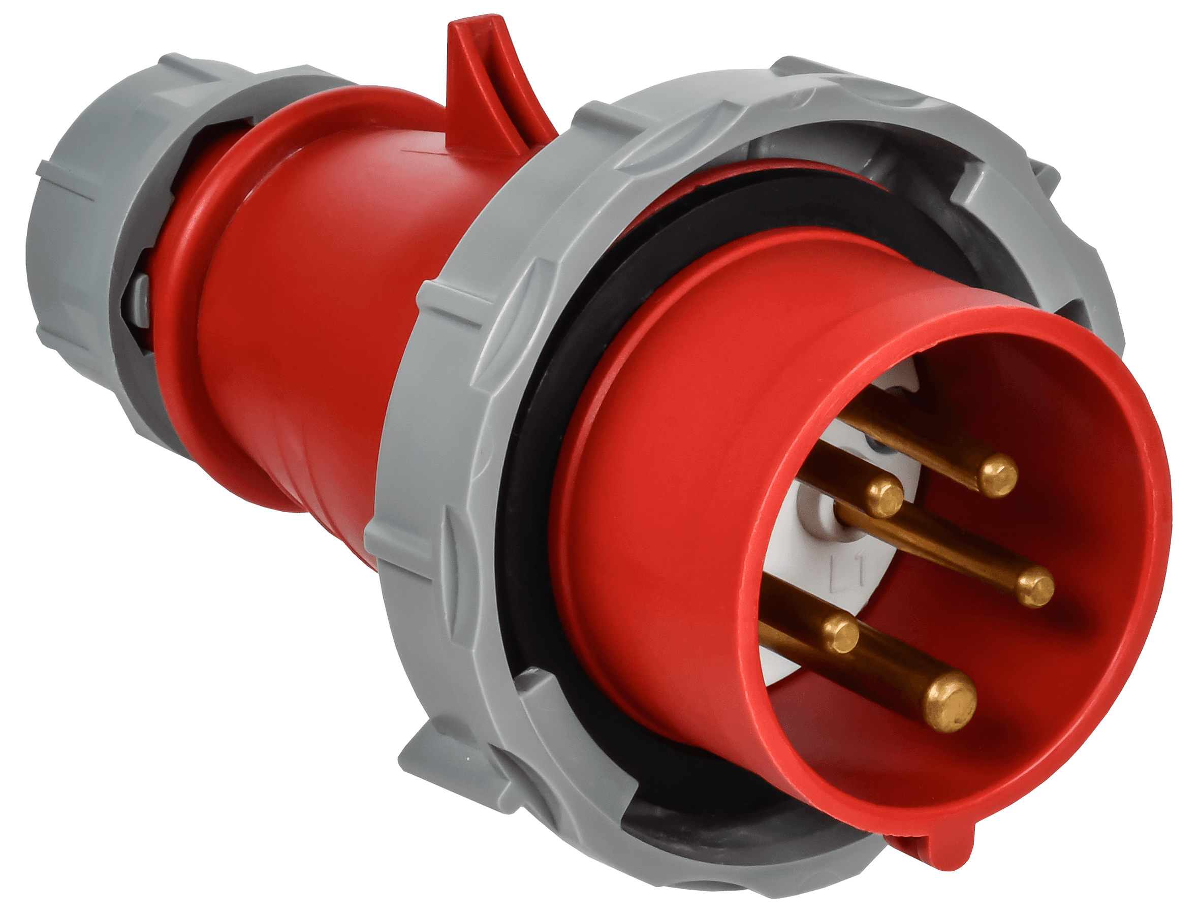 Вилка переносная с ф/и ССИ-0152ф 16А-6ч 380В 3P+PE+N IP67 IEK