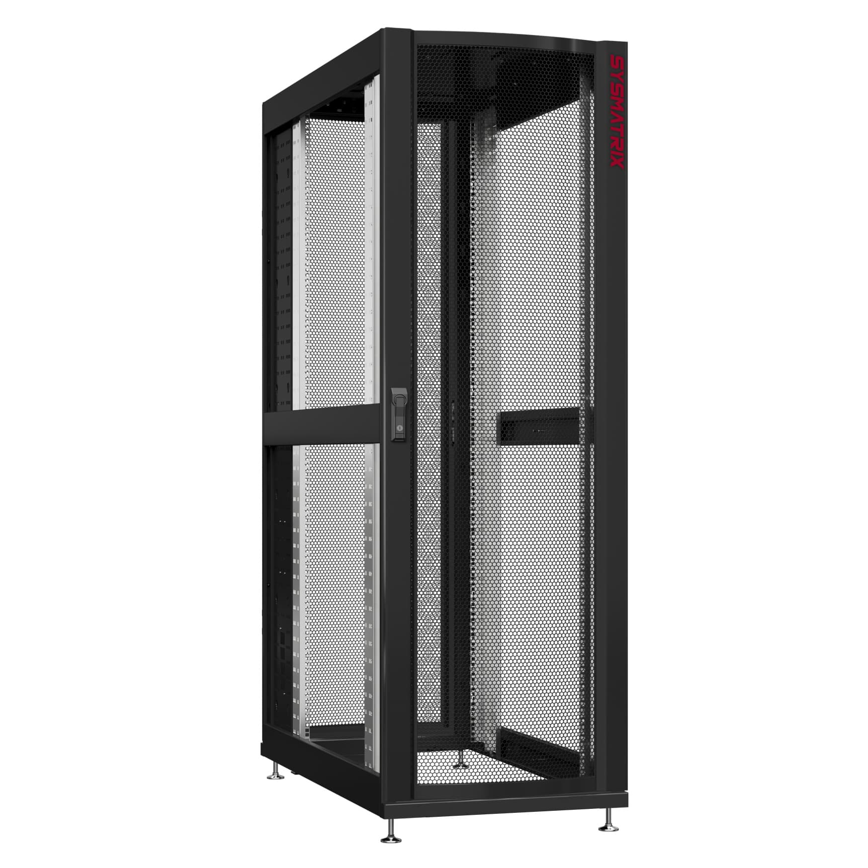 Шкаф серверный 45U 800х1070 передняя дверь: одностворчатая перфорированная IP20. задняя дверь: одностворчатая перфорированная IP20. боковые панели: без. цвет: черный RAL9005