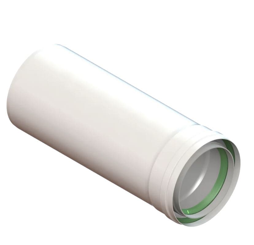 Удлинение d 80/100 мм L 250 мм утепленное (алюминий)
