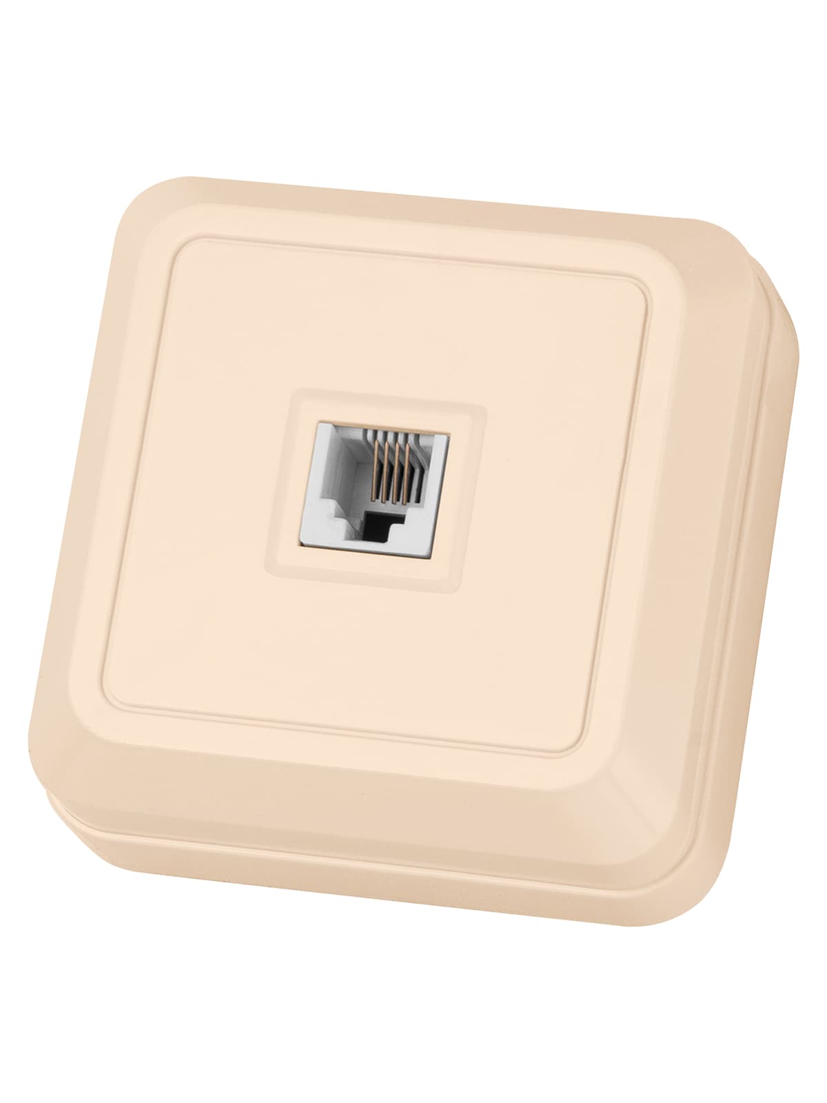 "Розетка TФ (RJ-11) открытой установки IP20, сл. кость ""Ладога"" TDM"