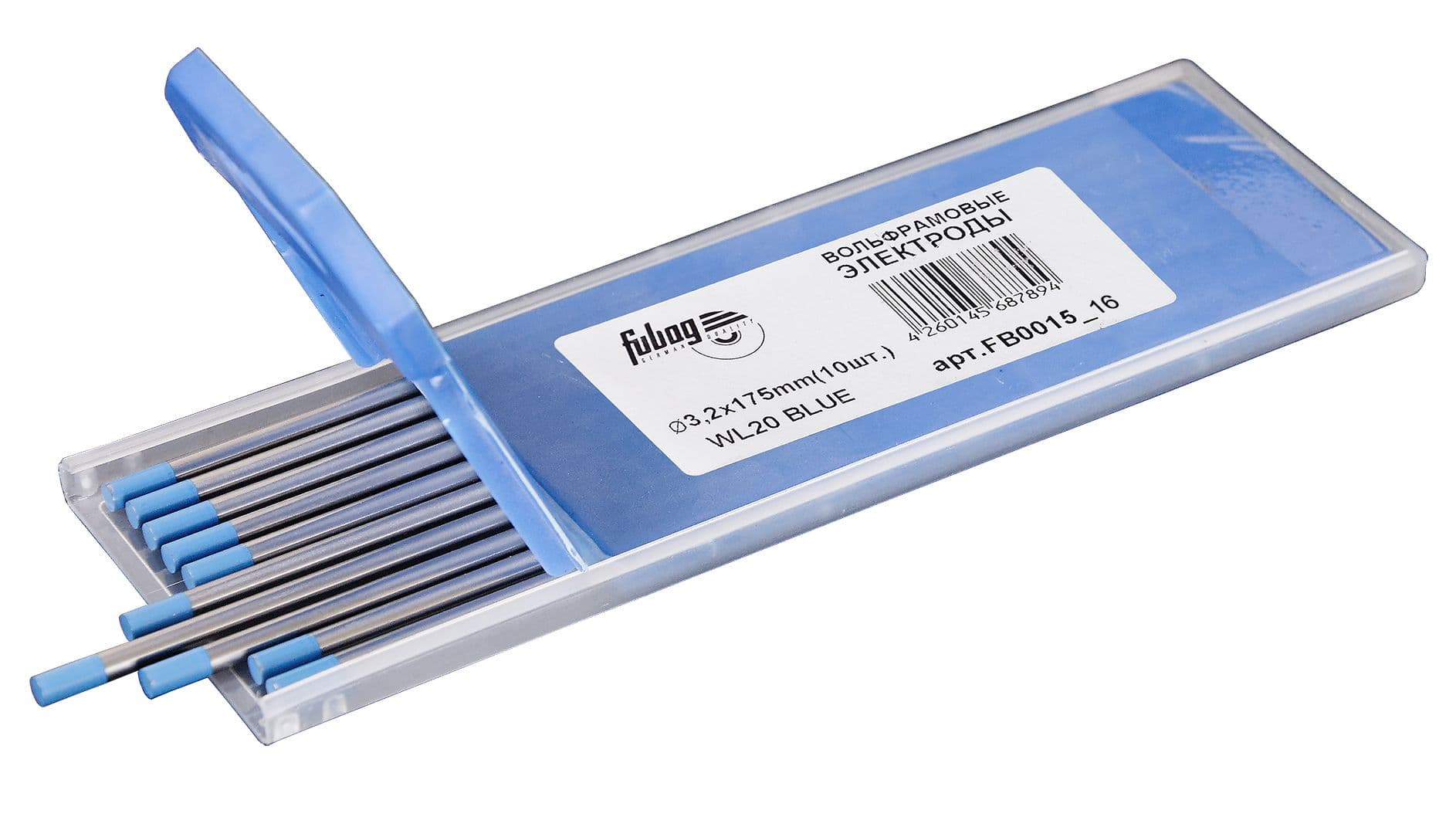 Вольфрамовые электроды D1.6x175мм синие (blue)_WL20 (10 шт.)