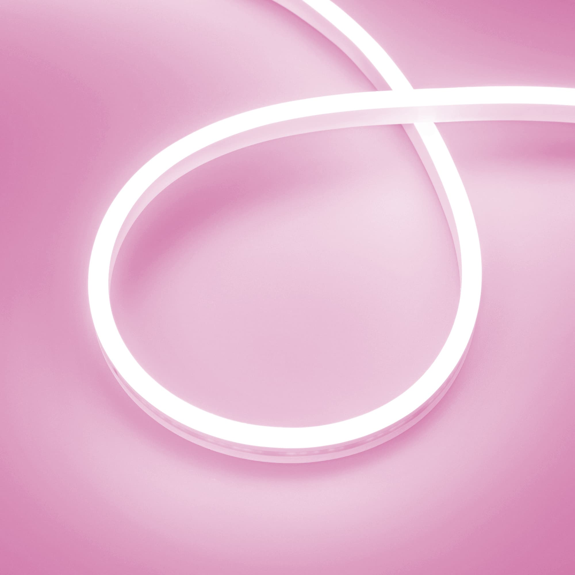Лента герметичная AURORA-PS-A120-12x6мм 24V Pink 10 W/m, IP65, 2835, 5м силикон