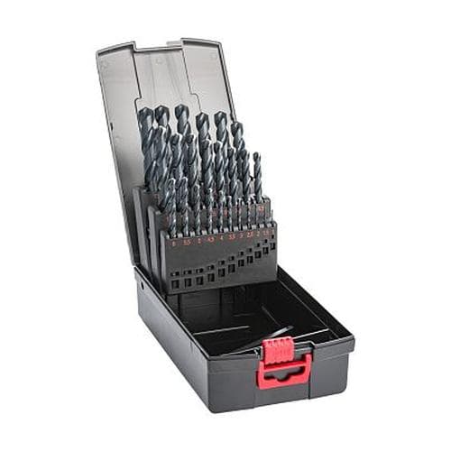 Набор сверл спиральных по металлу HSS-G PRO DIN 338 1-13 мм, шаг 0,5 мм, 25 шт.
