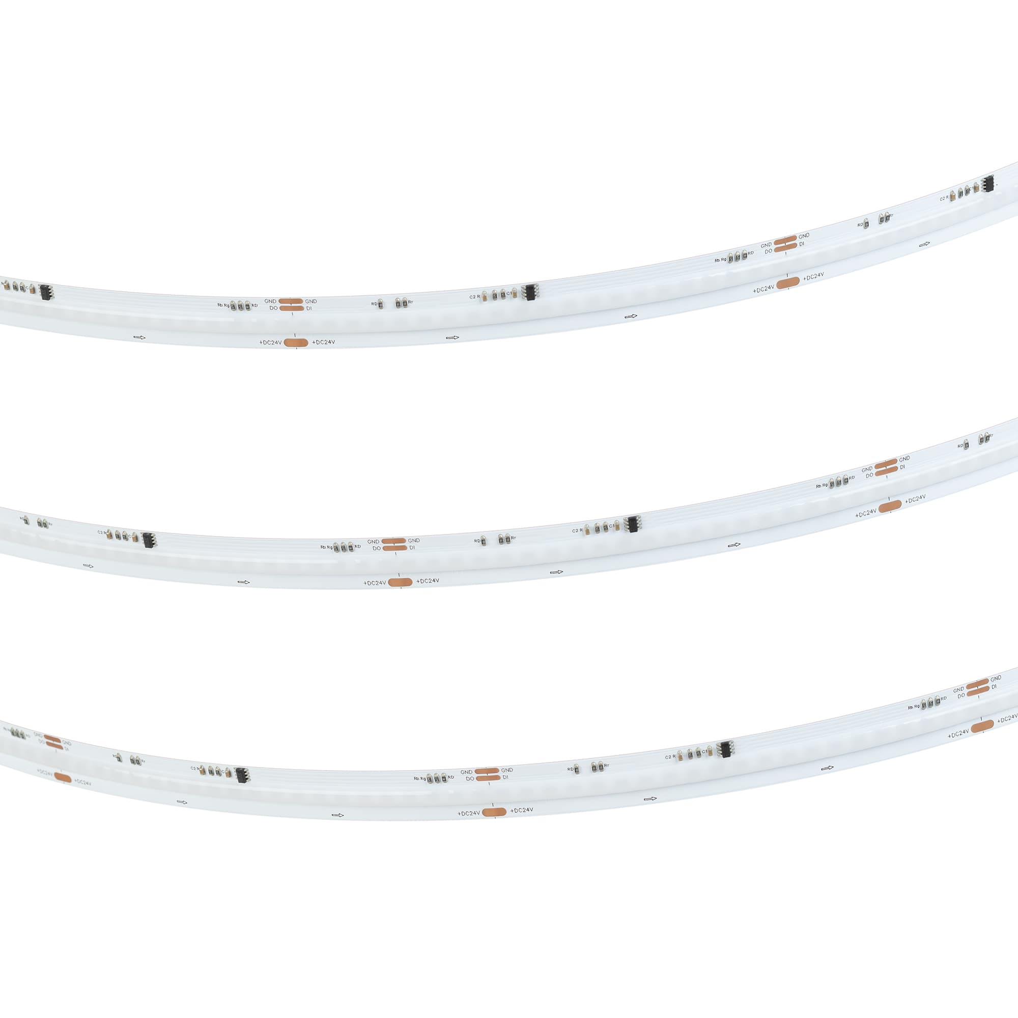 Лента светодиодная 11Вт/м 24В IP20 630LED/м SPI-COB-X630-12mm CSP 5м