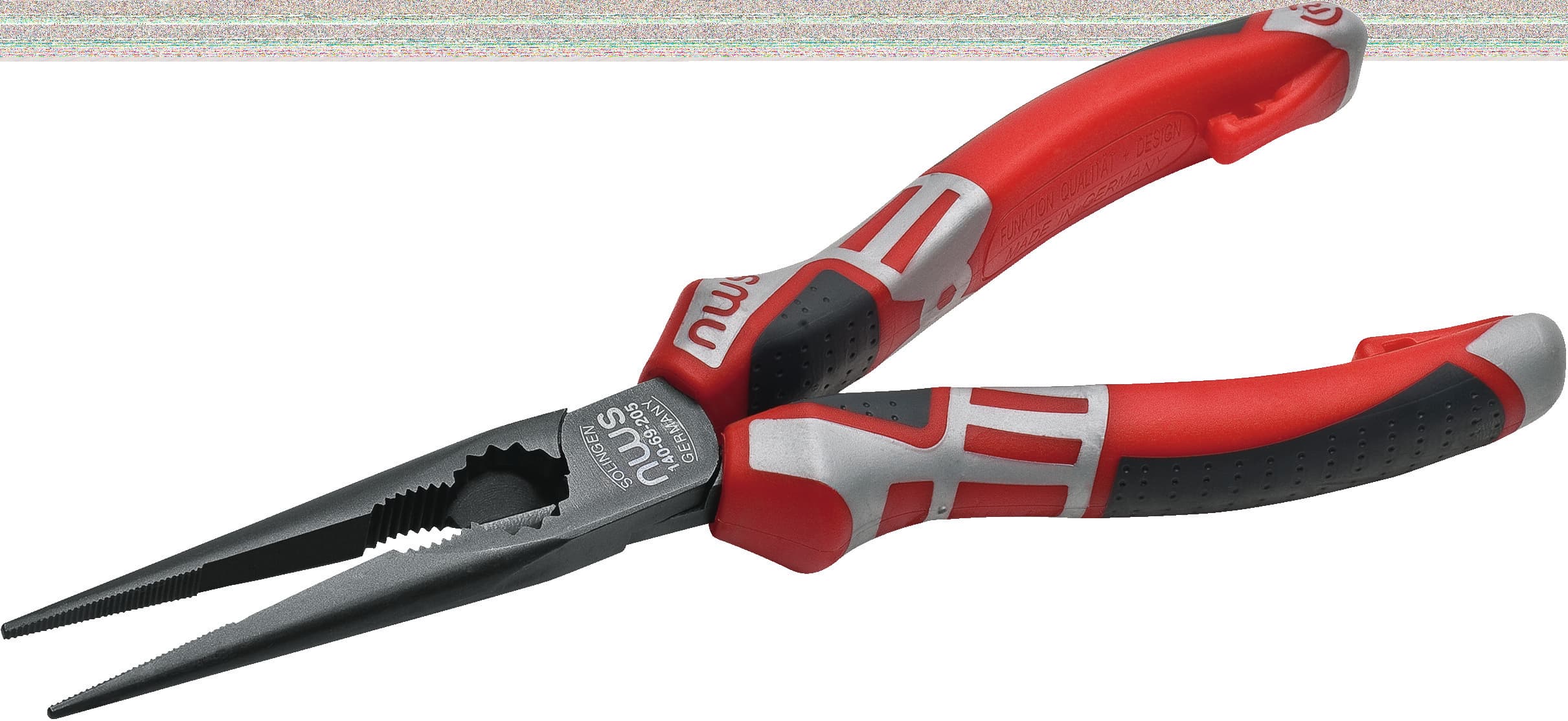 Длинногубцы прямые 205 мм, покрытие TitanFinish, рукоятки SoftGripp 3K