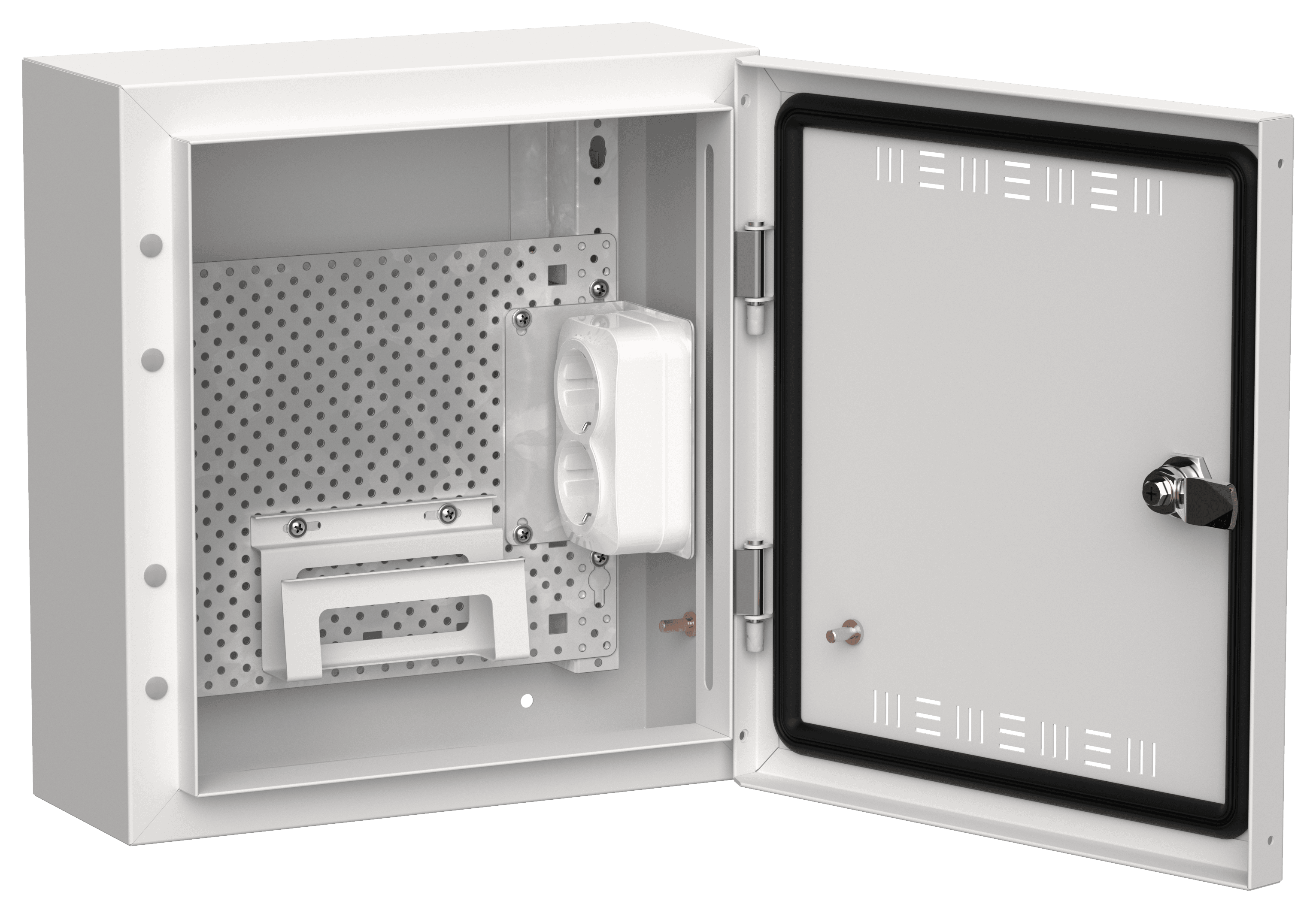 TITAN 5 Корпус мультимедиа ЩРн-12 (1х12) 335х310х140мм IP30 белый IEK